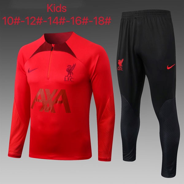 Niños Sudadera De Training Liverpool 2023 Rojo Negro